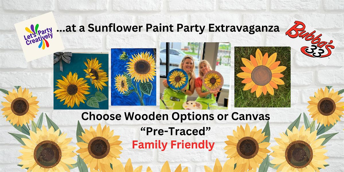 Sunflower Paint  Party - "Pre-Traced", 10 August | Event in Roanoke | AllEvents