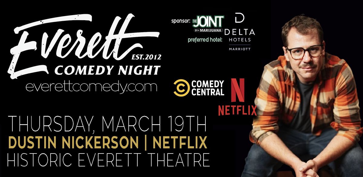Dustin Nickerson in Everett! Premier Stand-Up Comedy!, 19 March | Event in Everett | AllEvents