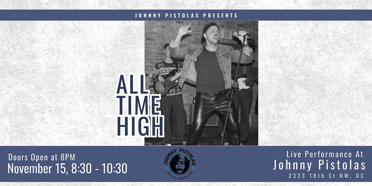 Live Music with All Time High, 15 November | Event in Washington | AllEvents