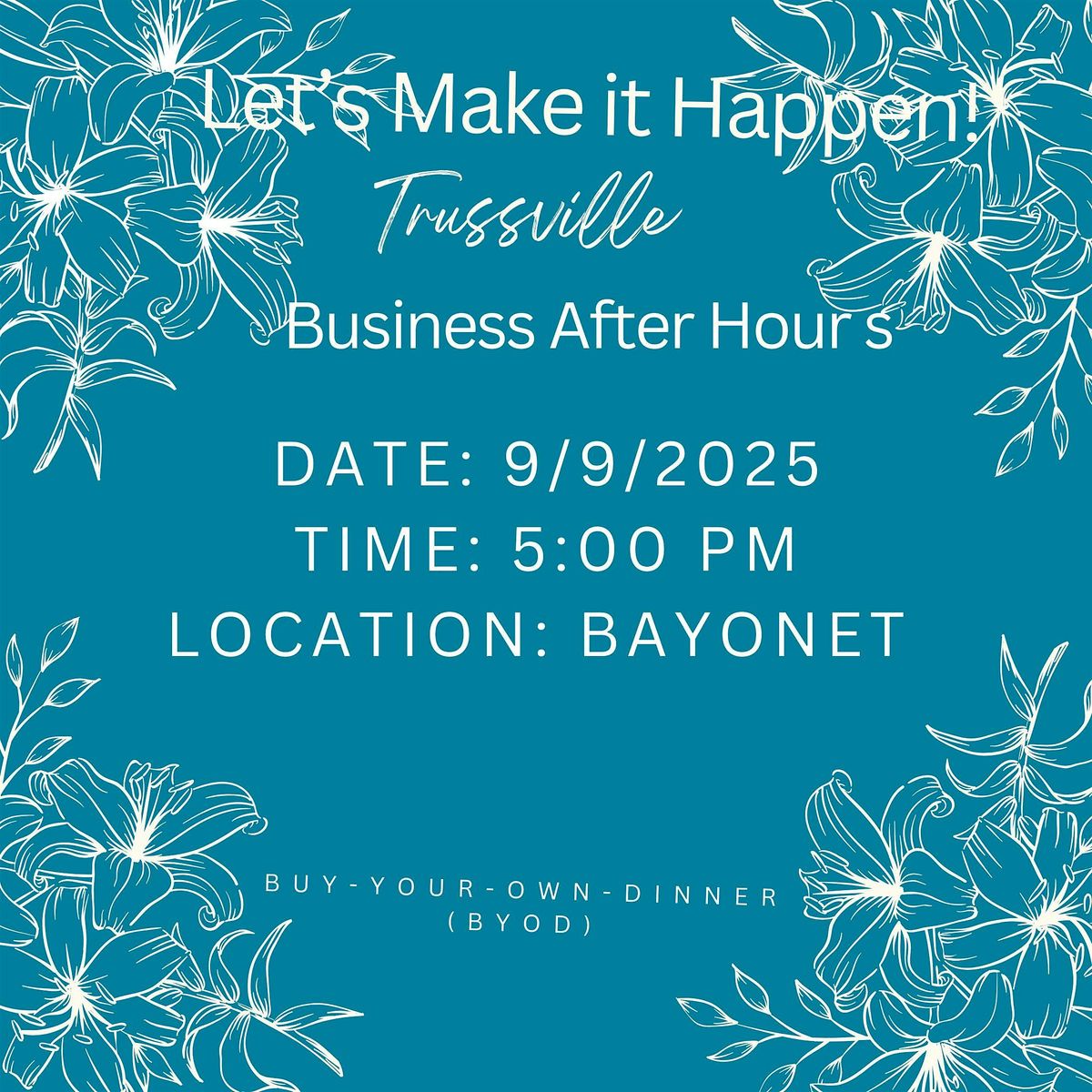 Let's Make It Happen! Trussville Business After Hours, 9 September | Event in Birmingham | AllEvents