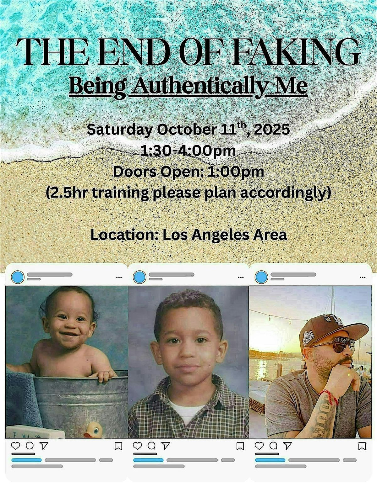 The End Of Faking: Being Authentically Me, 11 October | Event in Los Angeles | AllEvents
