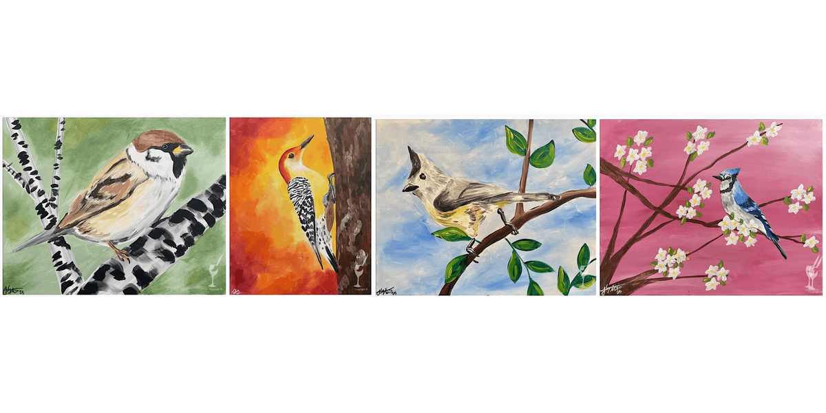 Admiring Birds - Paint and Sip in Houston | Classpop!™, 9 August | Event in Baytown | AllEvents