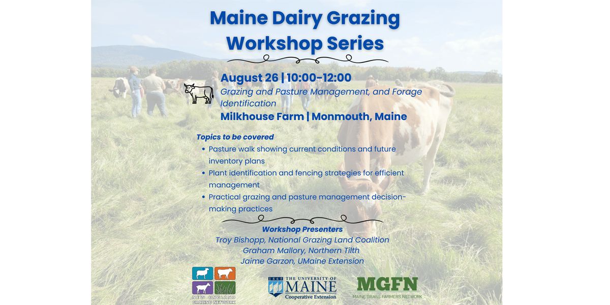 Pasture and Grazing Management, and Forage Identification, 26 August | Event in Monmouth | AllEvents