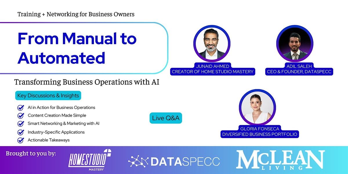 From Manual to Automated: Transforming Business Operations with AI, 11 October | Event in Vienna | AllEvents