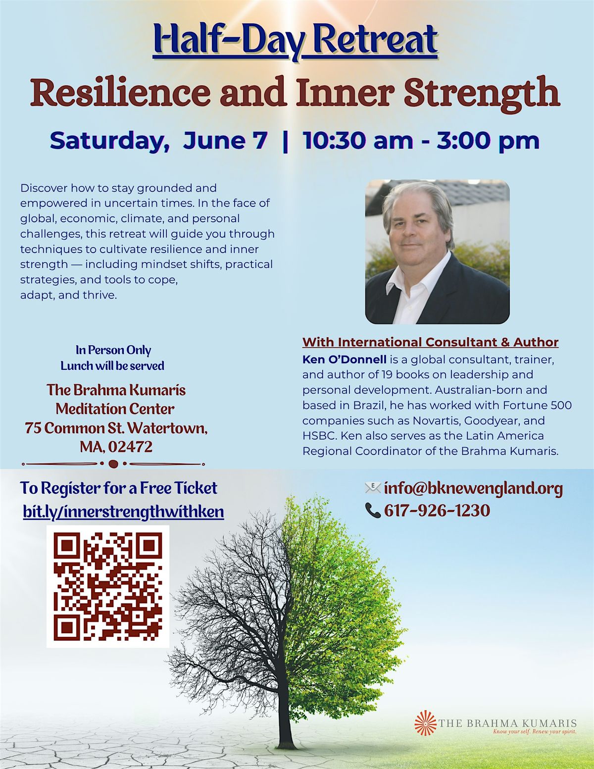 Half-Day Retreat Resilience and Inner Strength, 7 June | Event in Watertown | AllEvents