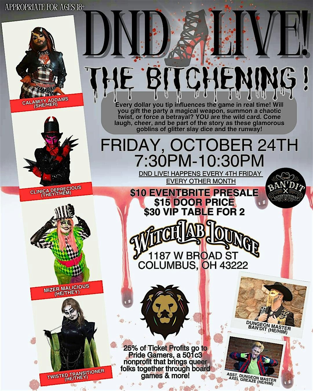 DND LIVE! Dungeons & Drag Queers, 24 October | Event in Columbus | AllEvents
