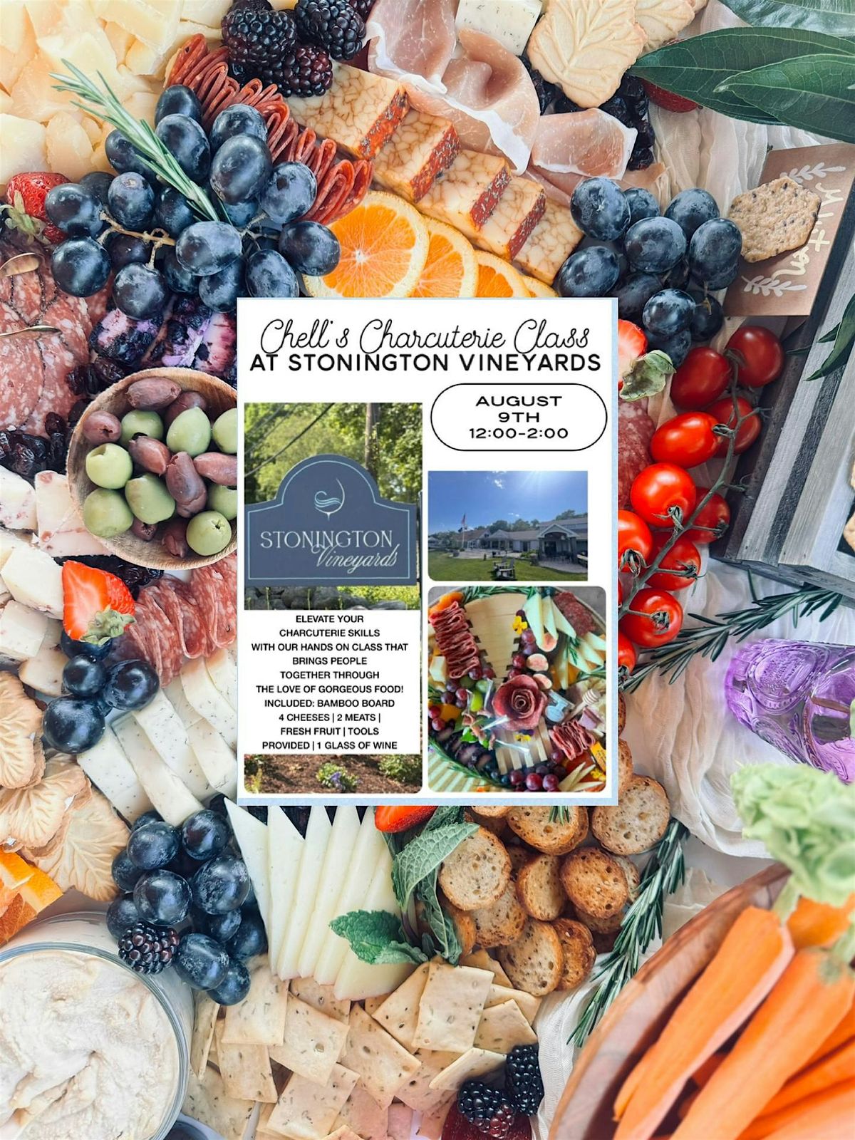 Chell's Charcuterie Class at Stonington  Vineyards, 9 August | Event in Stonington | AllEvents