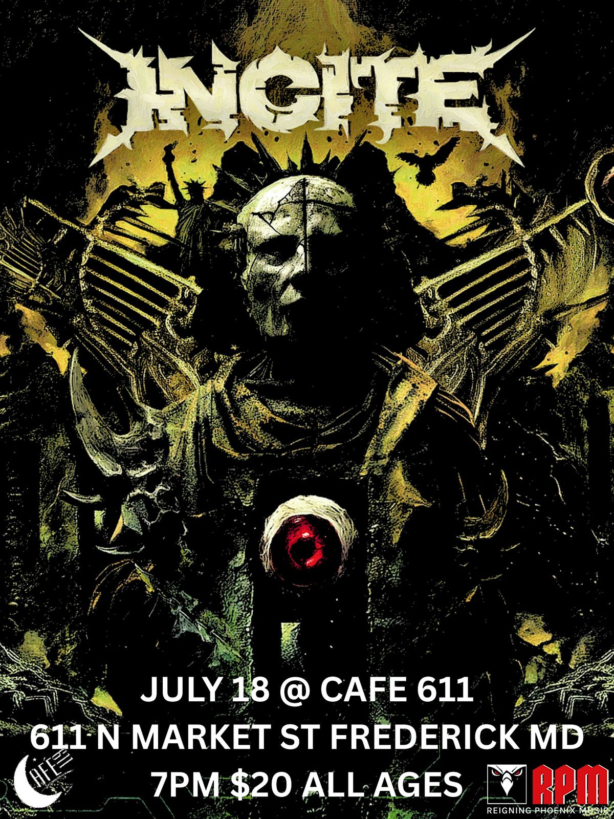 INCITE @ CAFE 611, 18 July | Event in Frederick | AllEvents