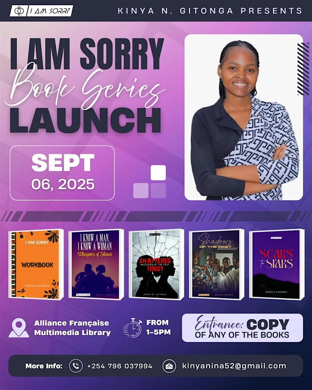 I AM SORRY BOOK LAUNCH, 6 September | Event in Nairobi | AllEvents