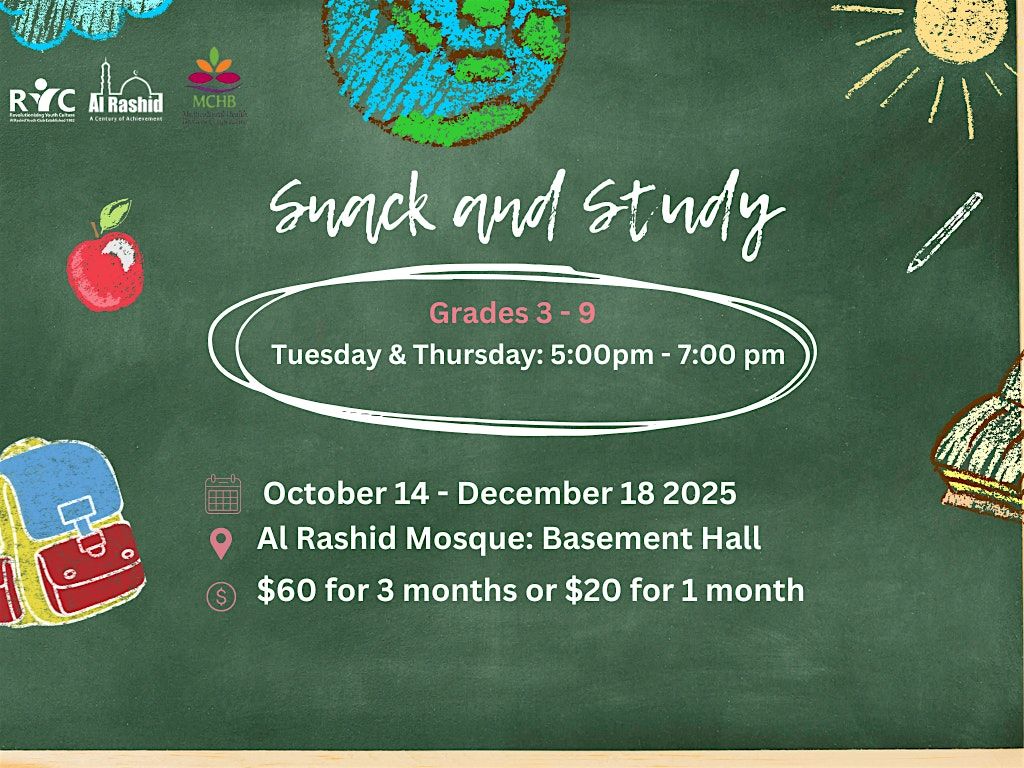 Snack and Study, 14 October | Event in Edmonton | AllEvents