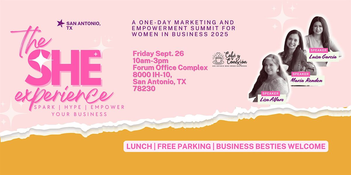 The SHE Experience, 26 September | Event in San Antonio | AllEvents