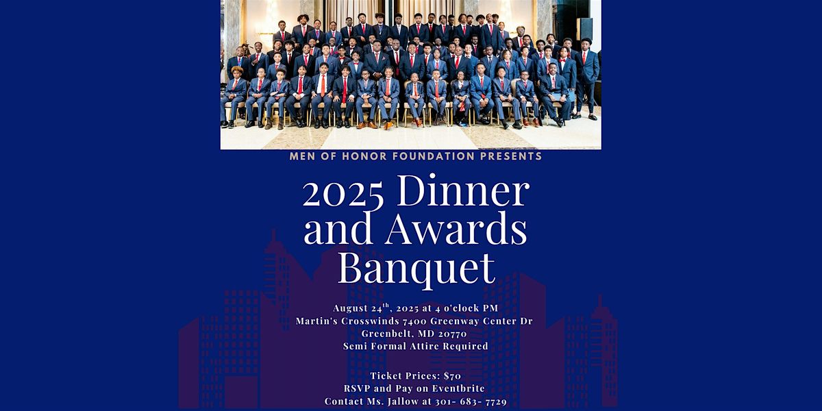 Men of Honor Foundation Dinner and Awards Banquet, 24 August | Event in Greenbelt | AllEvents