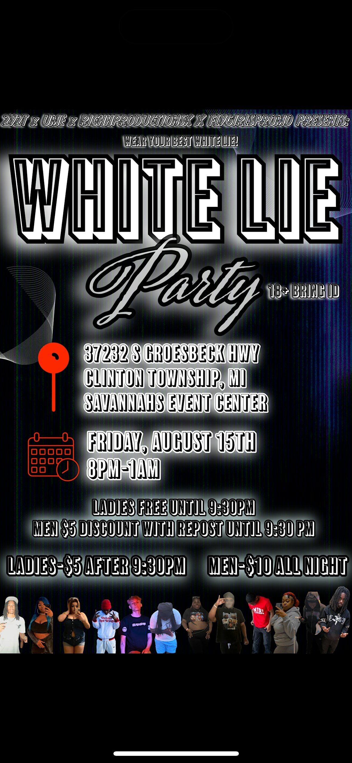 WHITE LIE SUMMER 2025 | Event in Clinton Township | AllEvents