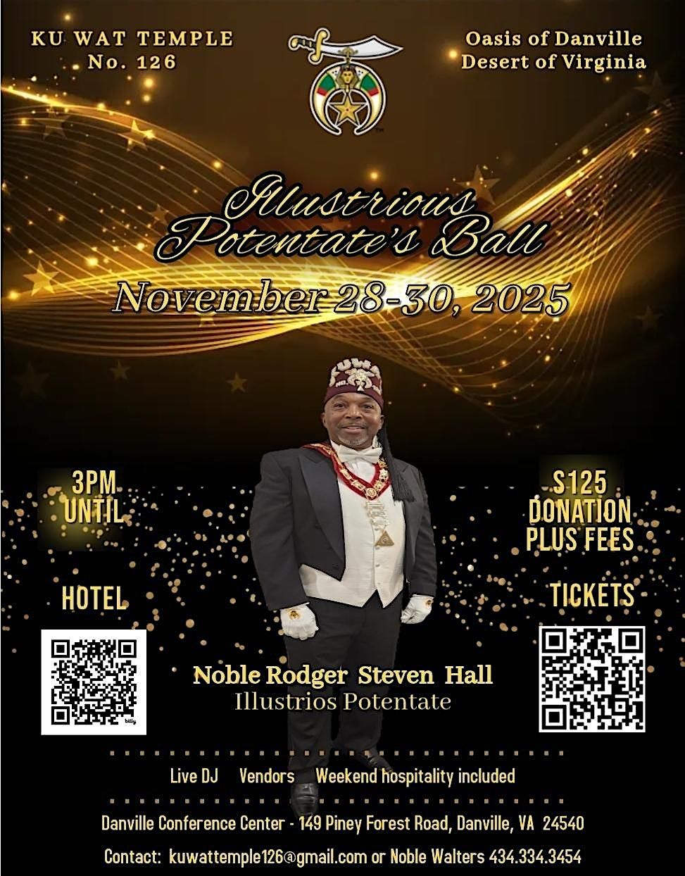Ku Wat Temple's Illustrious Potentate's Ball - Honoring Rodger Steven Hall | Event in Danville | AllEvents