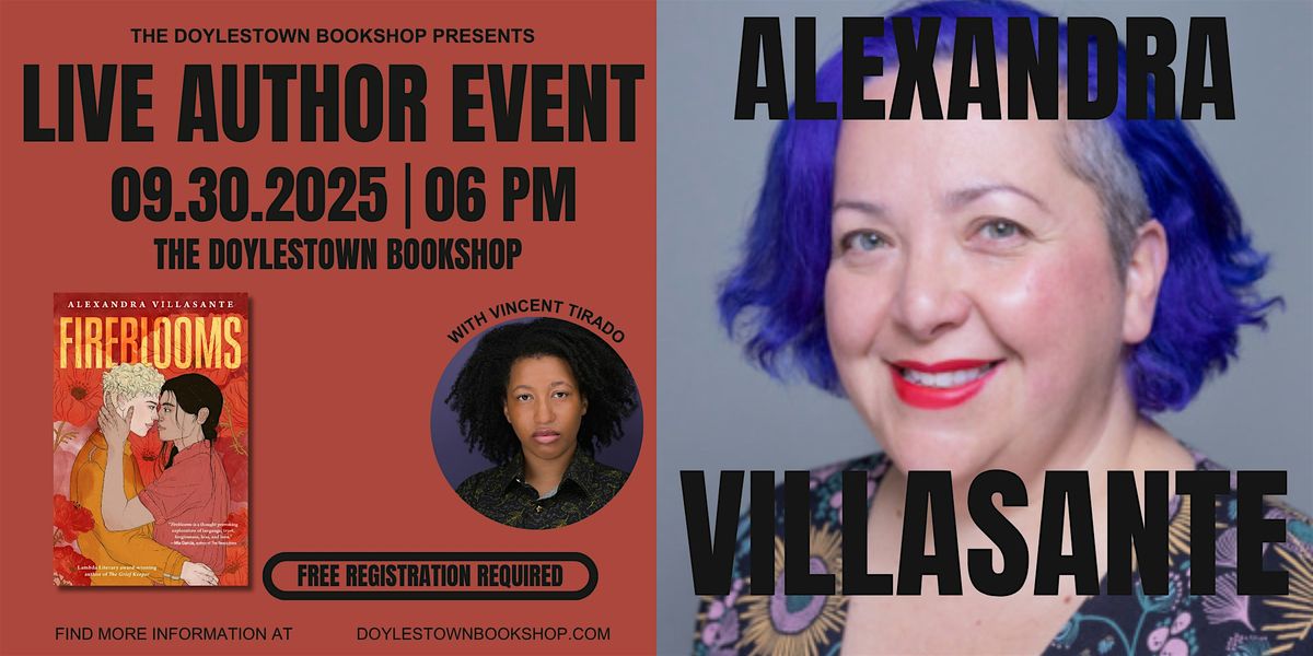 Alexandra Villasante w/ Vincent Tirado // FIREBLOOMS, 30 September | Event in Doylestown | AllEvents