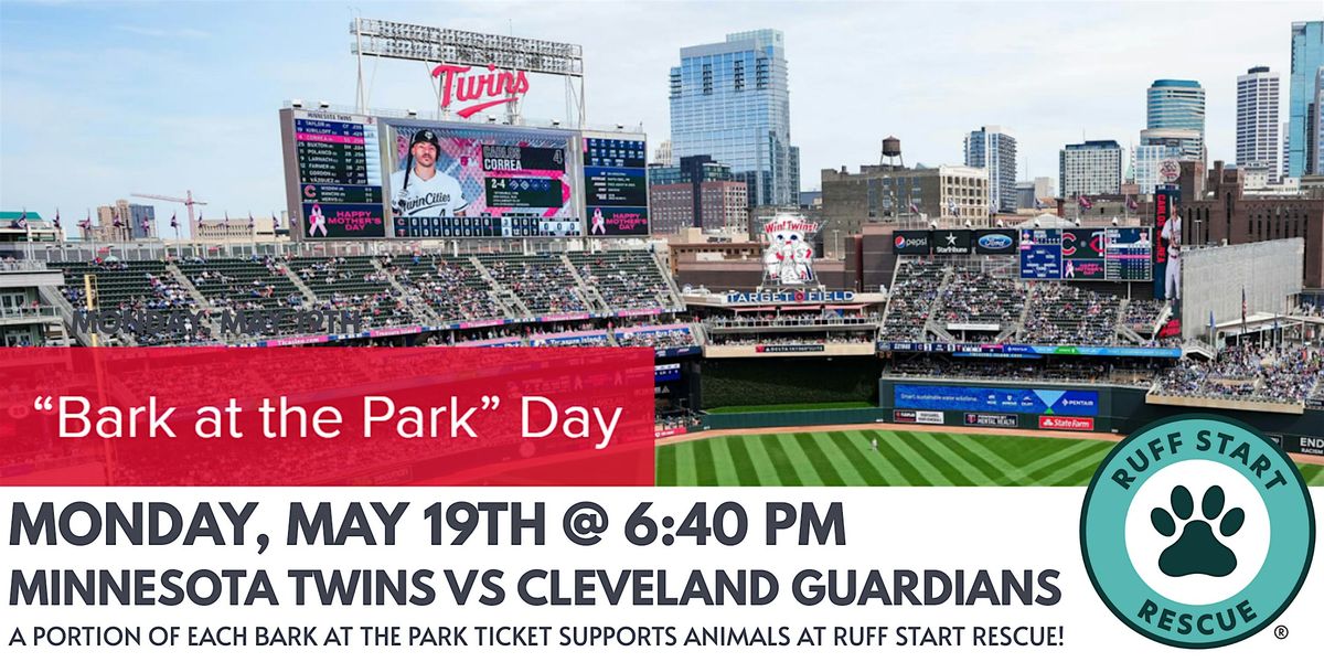 Bark at the Park at Target Field with the Minnesota Twins, 19 May | Event in Minneapolis | AllEvents