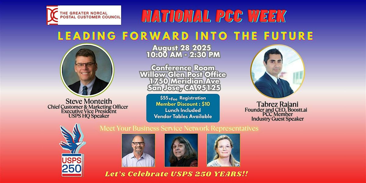 National PCC Week - Leading Forward Into the Future, 28 August | Event in San Jose | AllEvents