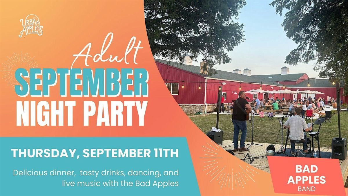 Adult Only September Night Party at Urban Apples, 11 September | Event in Westfield | AllEvents