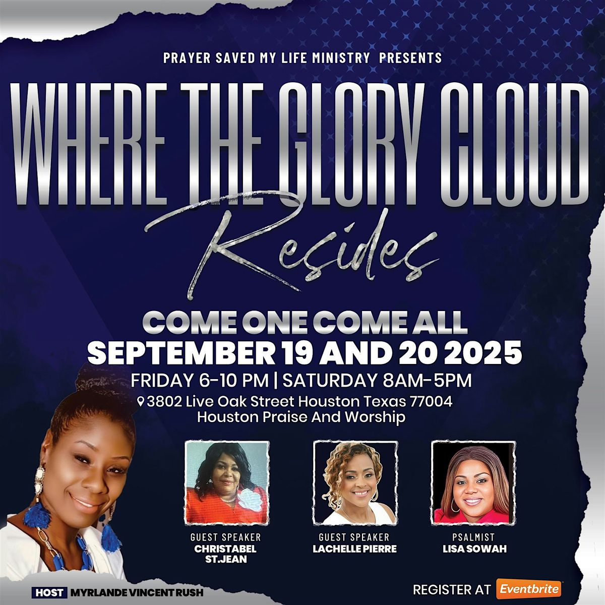 Where The Glory Cloud Resides, 19 September | Event in Houston | AllEvents