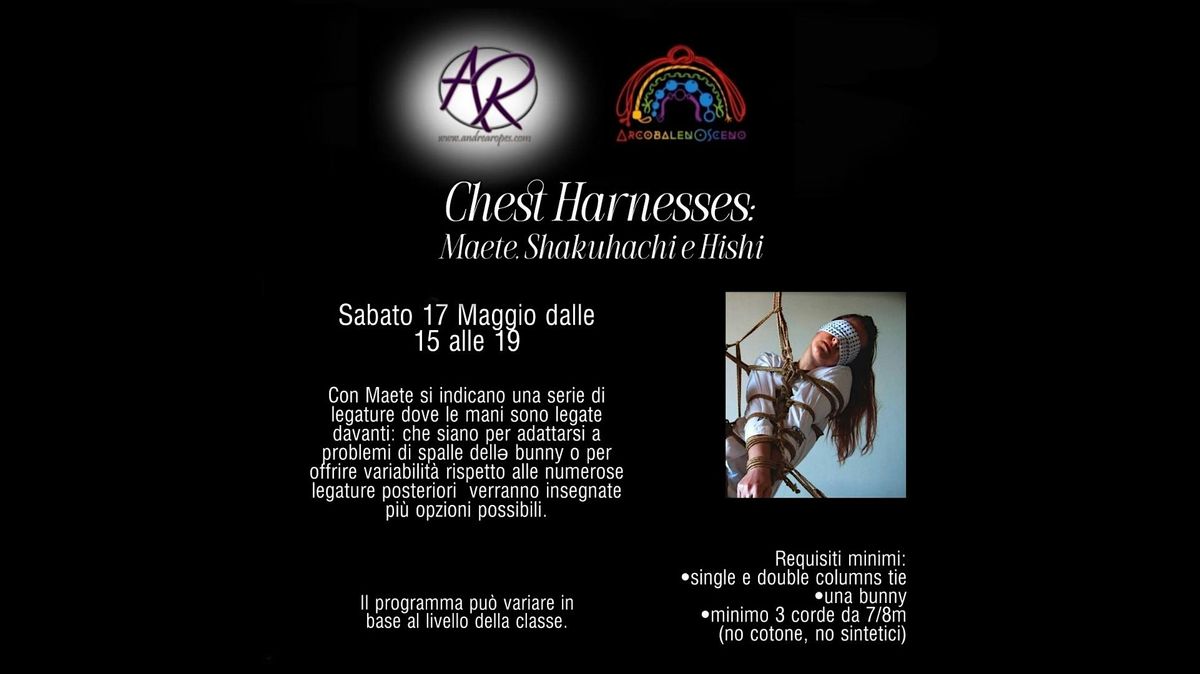 Chest Harness: Maete, Shakuhachi, Hishi con Andrea Ropes, 17 May | Event in Bologna | AllEvents