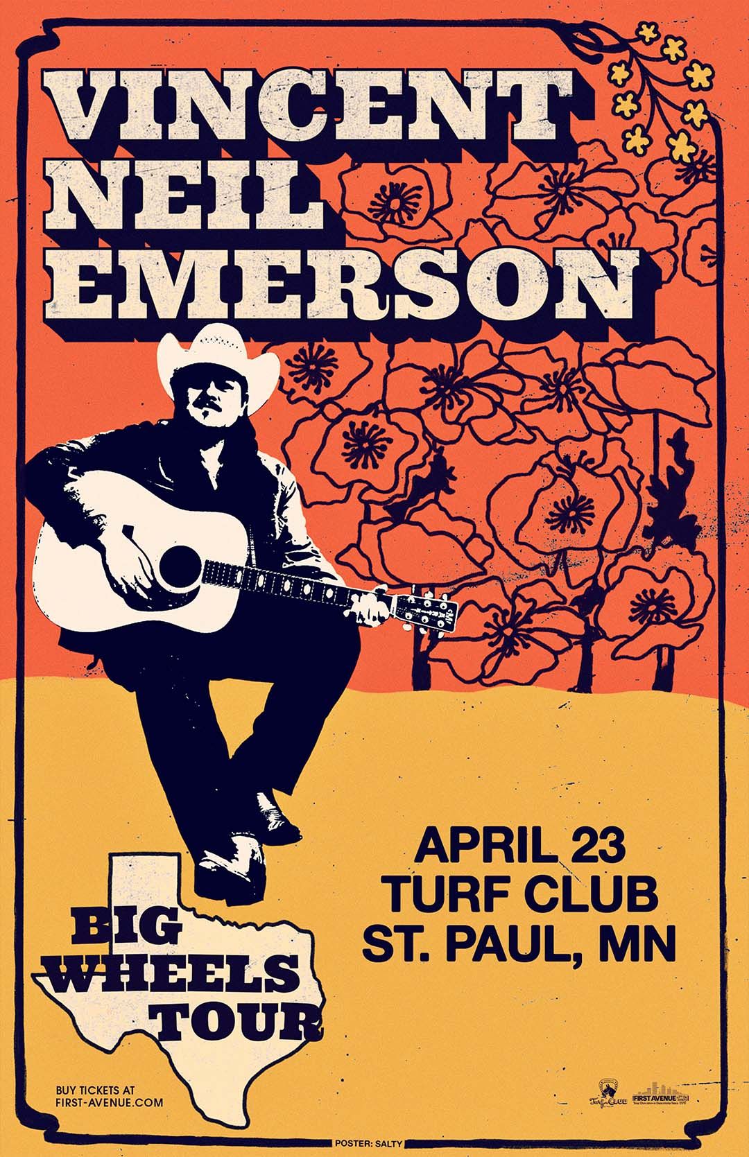Vincent Neil Emerson, 18 August | Event in South Burlington | AllEvents