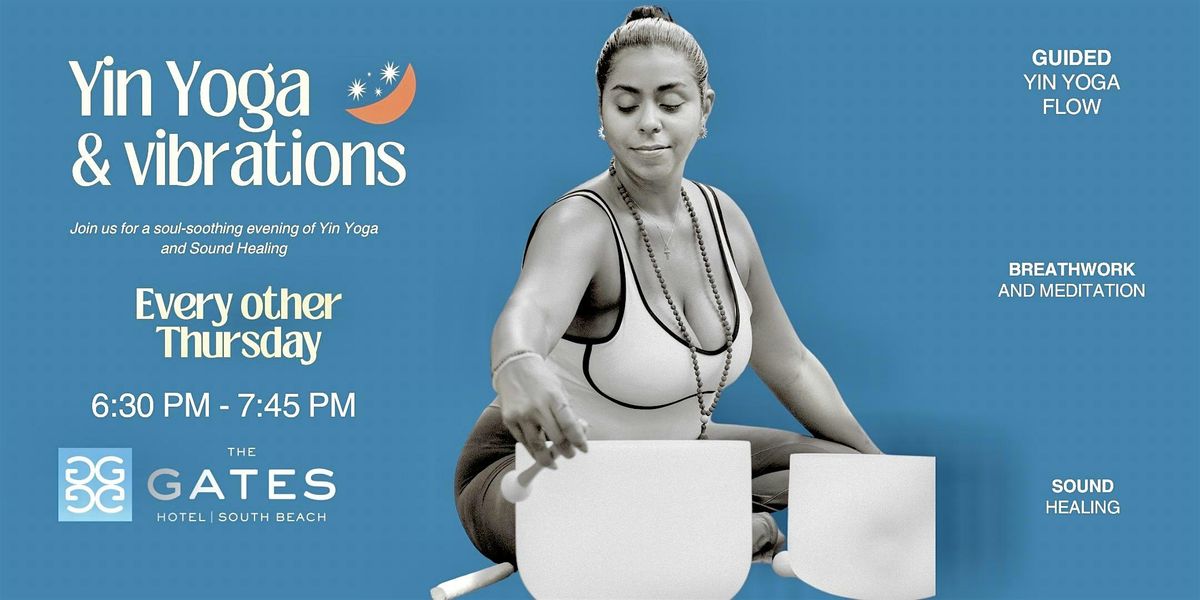 “Yin Flow & Vibrations Journey”  Your Sanctuary For Deep Relaxation, 23 October | Event in Miami Beach