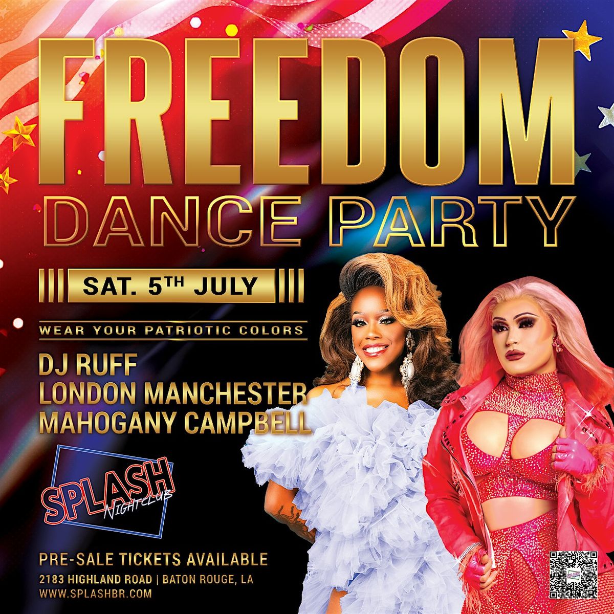 Freedom Dance Party, 5 July | Event in Baton Rouge | AllEvents