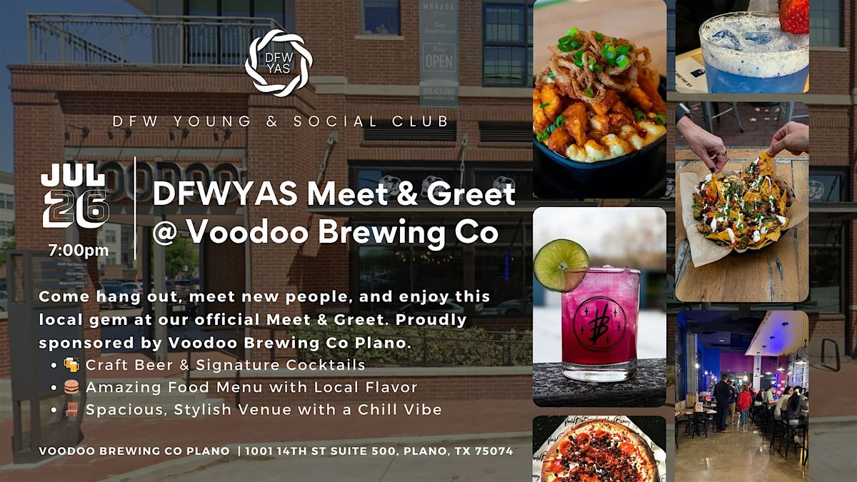 DFWYAS Meet & Greet @ Voodoo Brewing Co, 26 July | Event in Plano | AllEvents