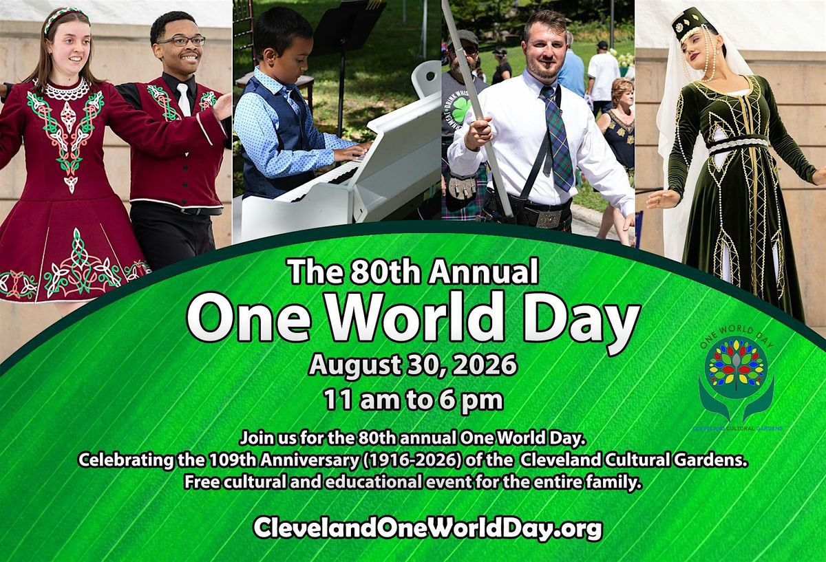 The 80th Annual One World Day, 30 August | Event in Cleveland | AllEvents