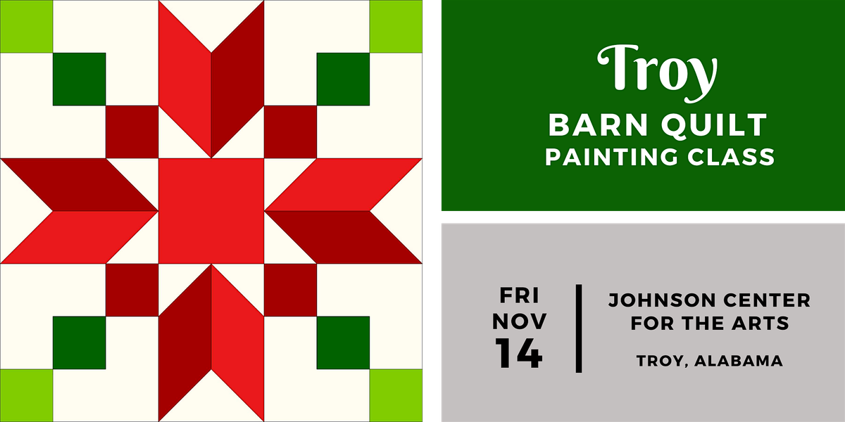 Troy Barn Quilt Painting Class - FRIDAY, NOVEMBER 14, 14 November | Event in Troy | AllEvents