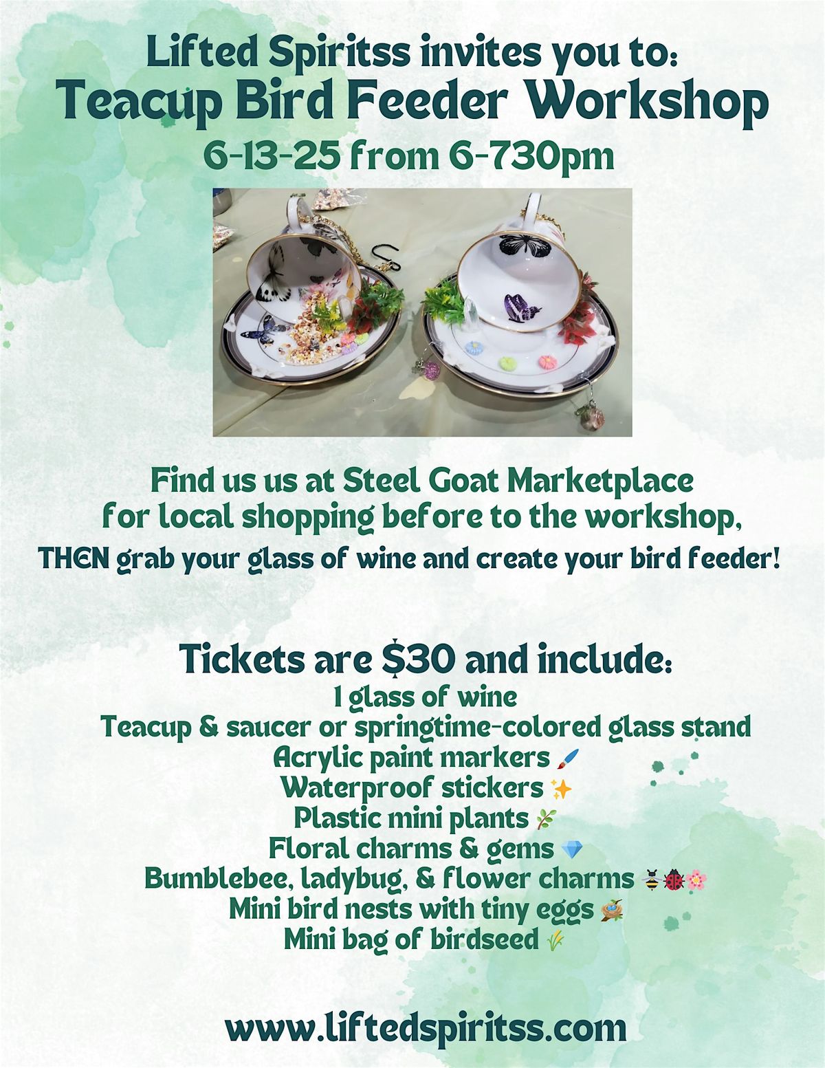 Teacup Bird Feeder Workshop | Event in Penn Hills | AllEvents