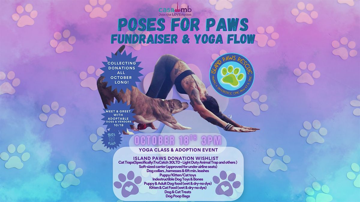 Poses for Paws: Fundraiser & Yoga Flow, 18 October | Event in Delray Beach | AllEvents