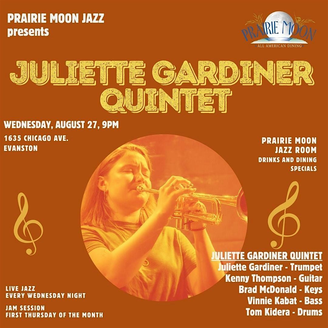 Juliette Gardiner Quintet at PRAIRIE MOON IN EVANSTON, 27 August | Event in Evanston | AllEvents