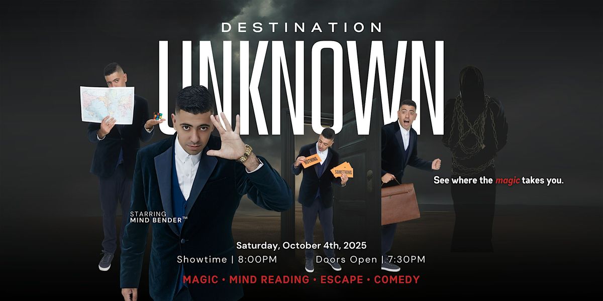 DESTINATION UNKNOWN, 4 October | Event in Aurora | AllEvents