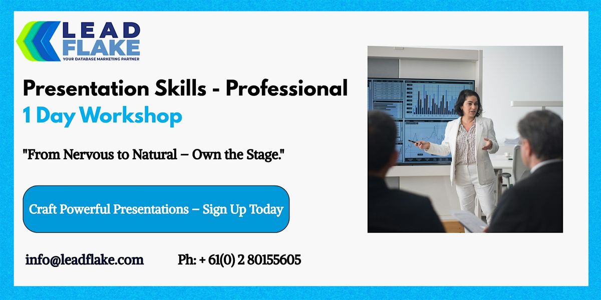 Presentation Skills - Professional Workshop in Dunedin, 30 July | Event in Dunedin | AllEvents