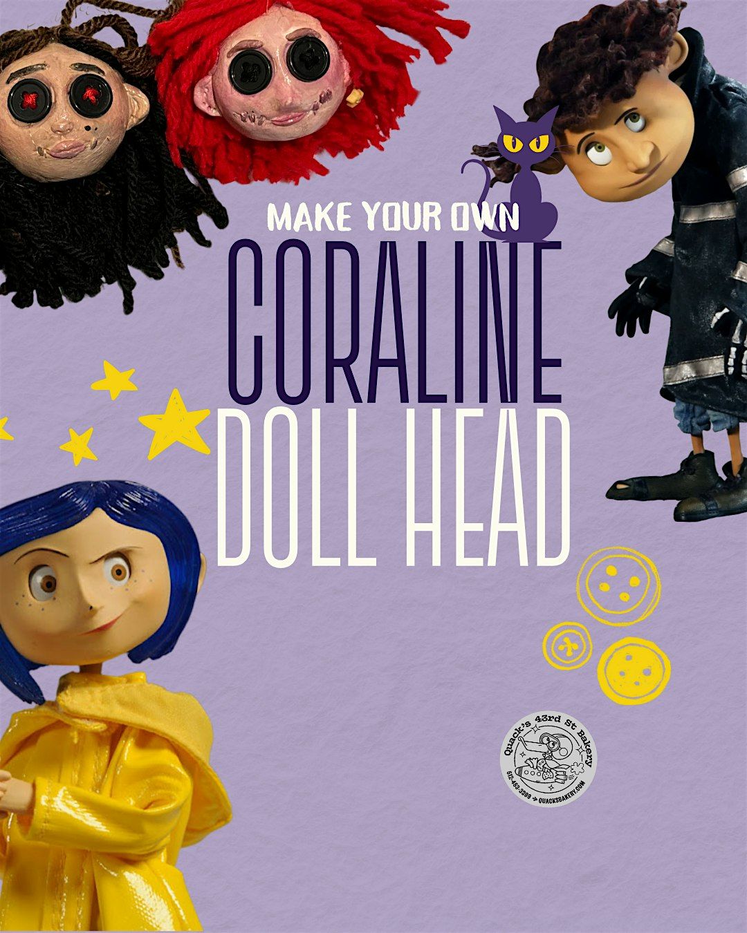Coraline Doll Heads, 24 August | Event in Austin | AllEvents