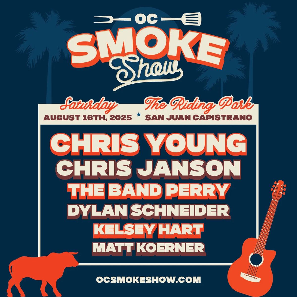 OC Smoke Show - Chris Young, Chris Janson and More at Rancho Mission Viejo Riding Park, 16 August | AllEvents