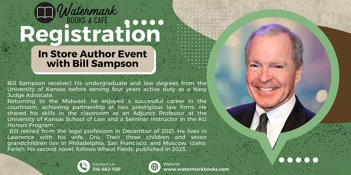 In Store Event with Bill Sampson, 15 May | Event in Wichita | AllEvents