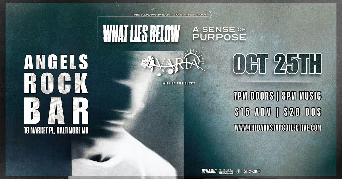 TSDC Presents What Lies Below, A Sense Of Purpose, and Varia +wsg, 25 October | Event in Baltimore | AllEvents