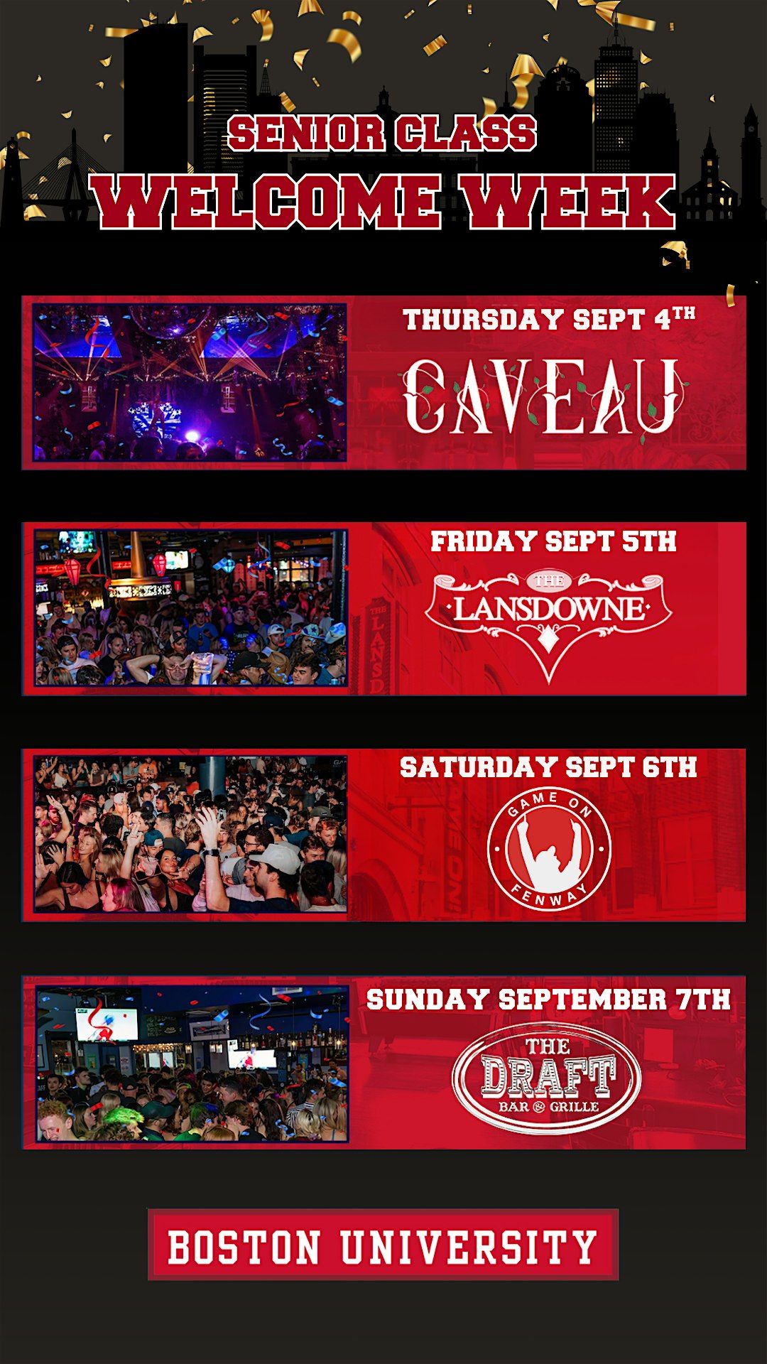 Boston University Welcome Week, 4 September | Event in Boston | AllEvents