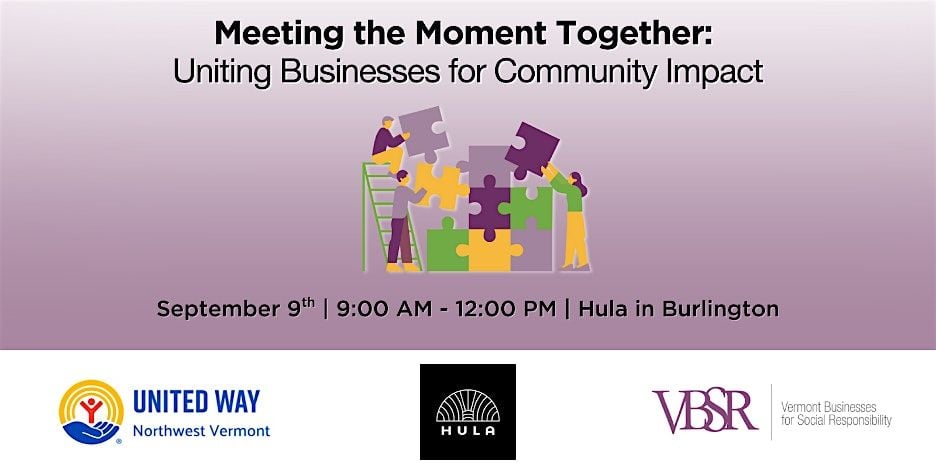 Meeting the Moment Together: Uniting Businesses for Community Impact, 18 November | Event in Burlington | AllEvents