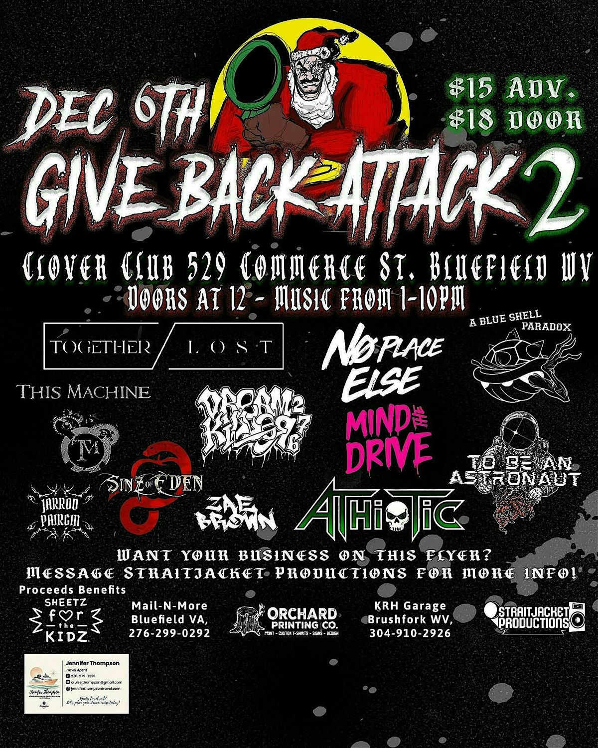 Give Back Attack 2, 6 December | Event in Bluefield | AllEvents