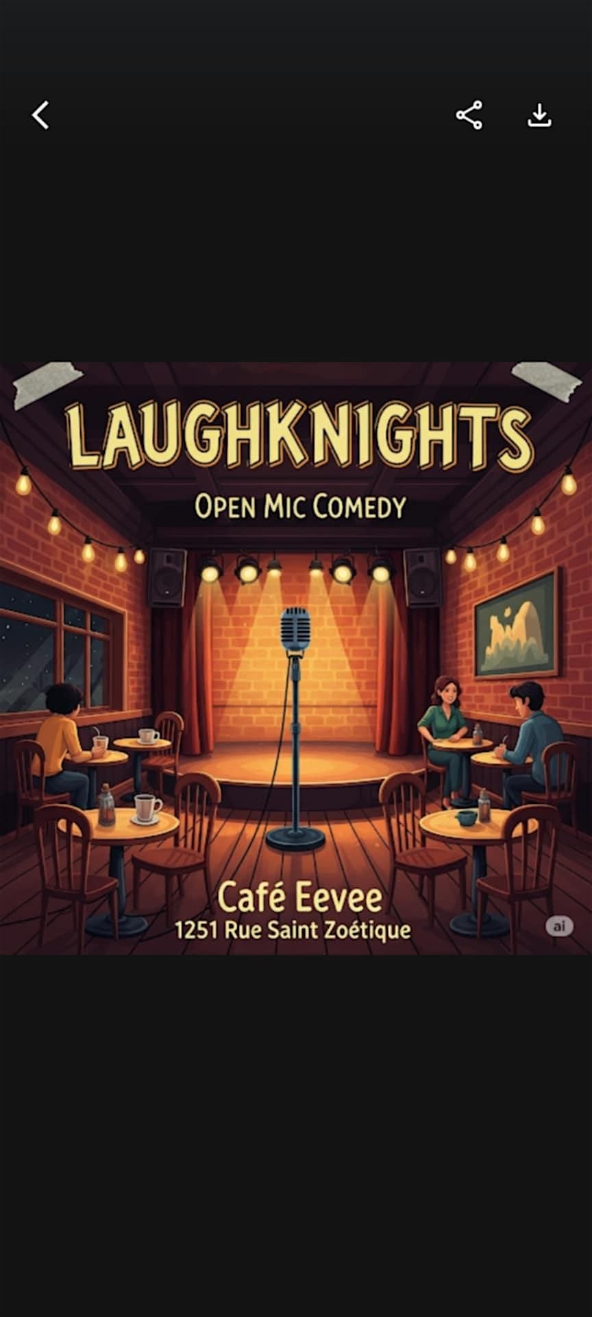 laugh knights open mic comedy show, 19 September | Event in Montréal | AllEvents