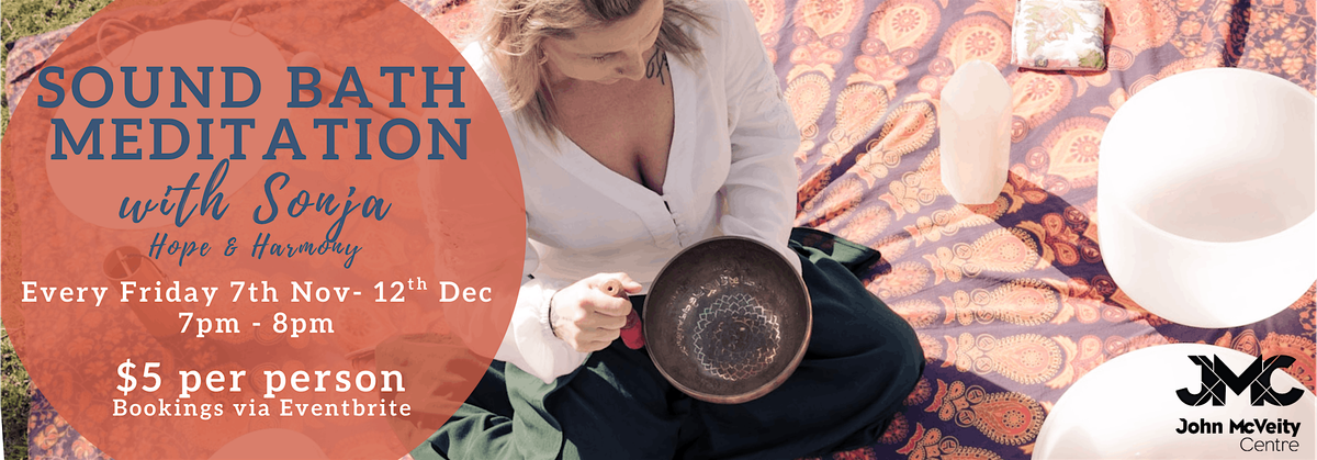 Evening Sound Bath Meditation with Sonja, 28 November | Event in Smithfield Plains | AllEvents