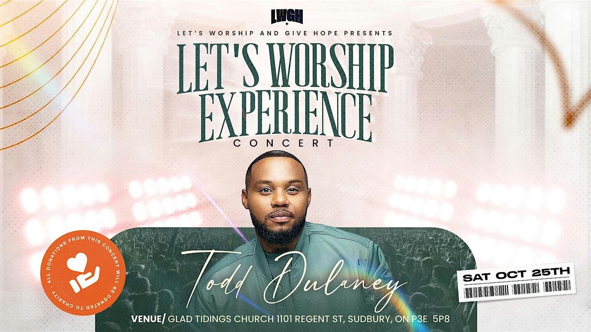 Let's worship experience, 25 October | Event in Greater Sudbury | AllEvents