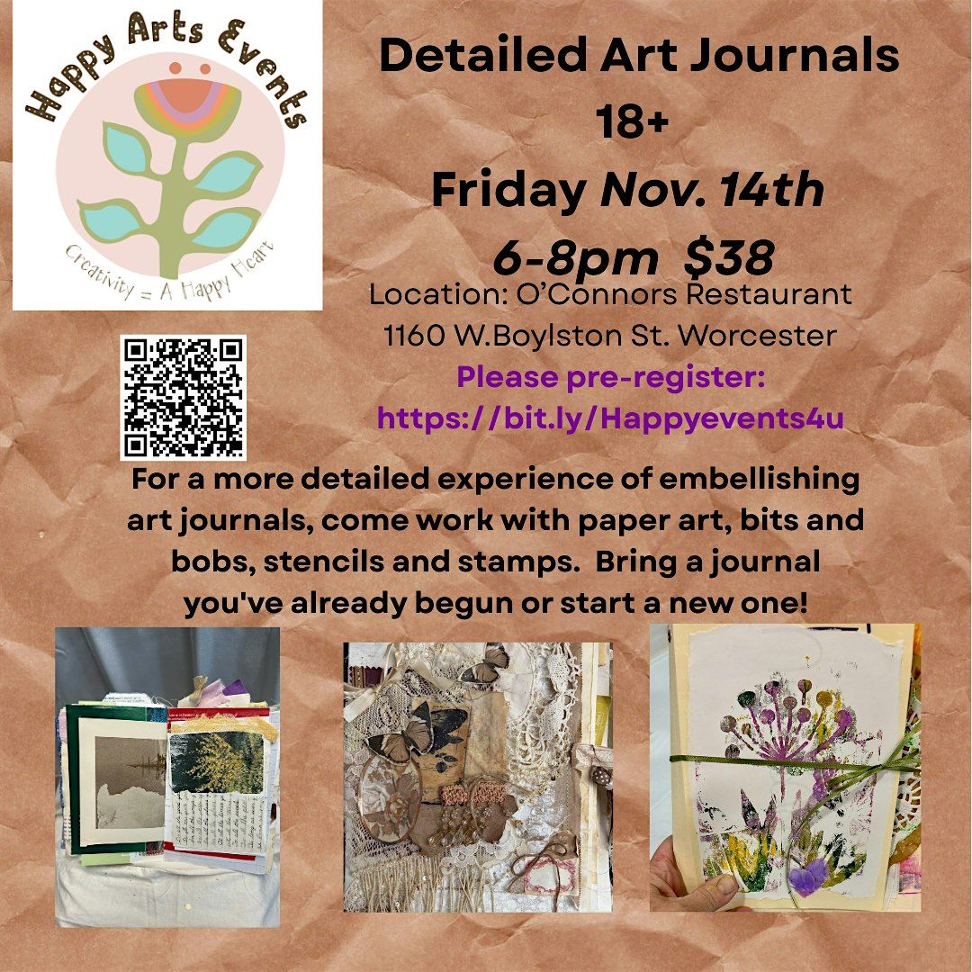 Detailed Art Journal Workshop, 14 November | Event in Worcester | AllEvents