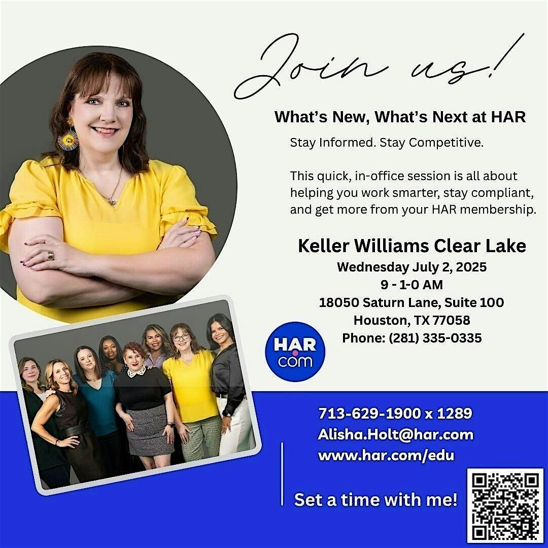 What’s New, What’s Next at HAR!, 2 July | Event in Houston | AllEvents