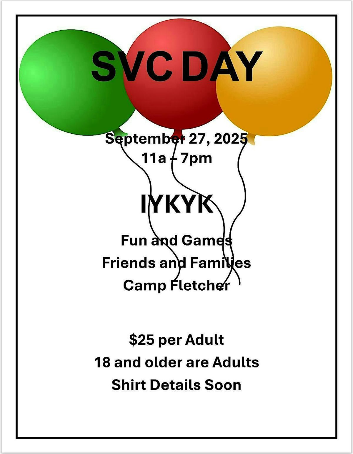 SVC DAY, 27 September | Event in Bessemer | AllEvents