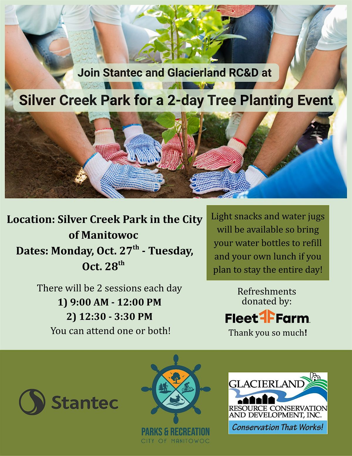 Silver Creek Tree Planting, 27 October | Event in Manitowoc | AllEvents