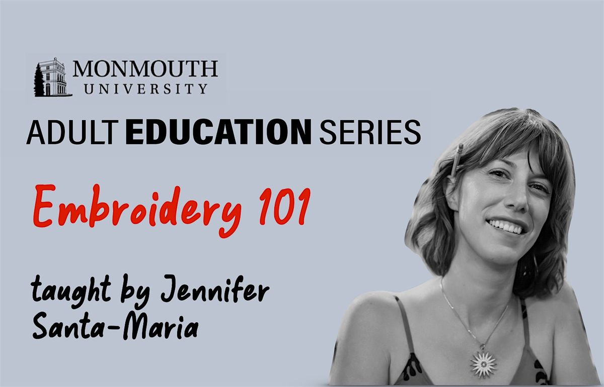 Adult Education Series: Embroidery 101, 20 January | Event in West Long Branch | AllEvents